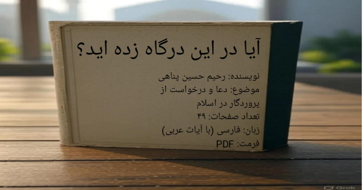 دانلود کتاب آیا در این درگاه زده اید؟